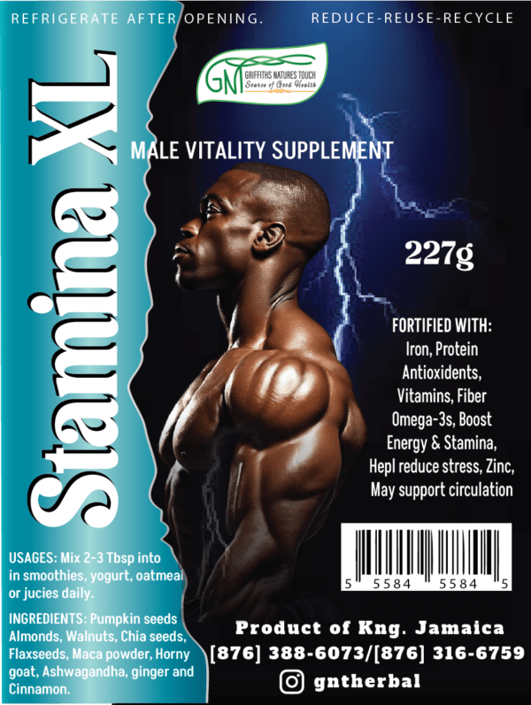 Stamina XL label